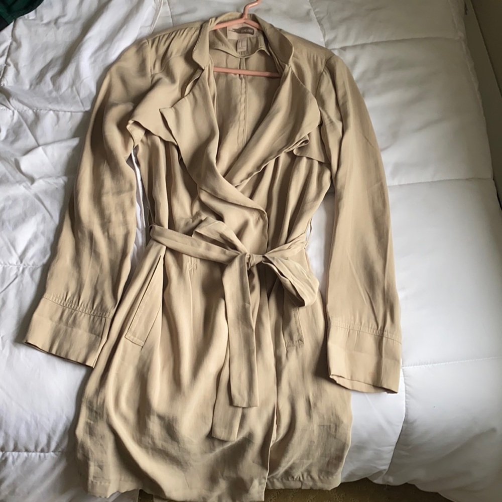 Tan Lightweight Trench Coat